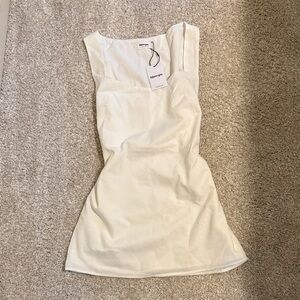 Showpo Cream Mini Dress